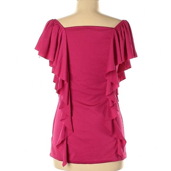 Fuschia Ruffled Top - Picture 2 of 2